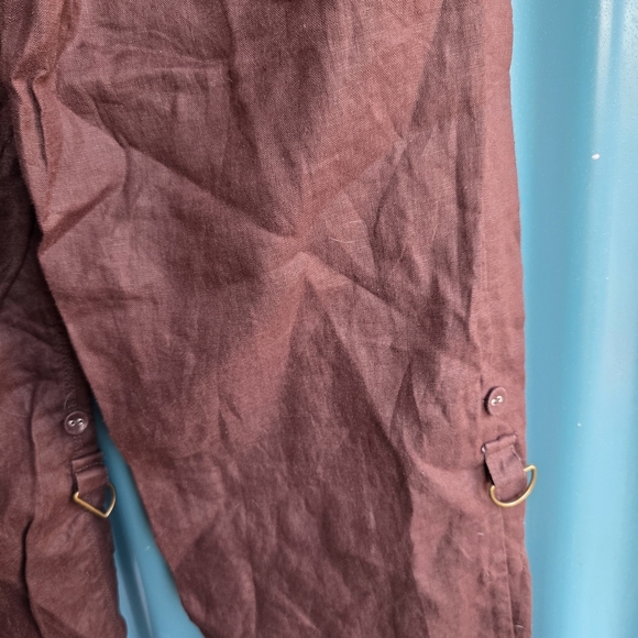 Kenar Brown Cargo Pants Relaxed Fit Size 8 - Picture 8 of 13